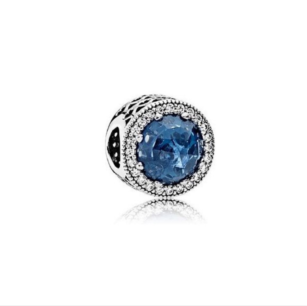 Radiant Hearts Charm-      moonlight blue